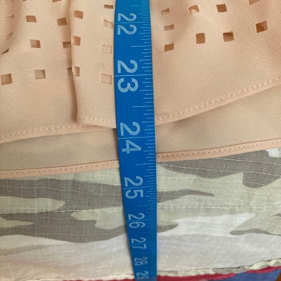 Tibi Shirt Womens Sz 2 XS Blush Pink Eyelet Silk Sleeveless Top Tank - Picture 9 of 10